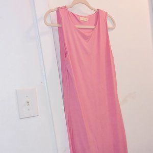 SUMMER & SPRING - LONG PINK SUMMER DRESS
